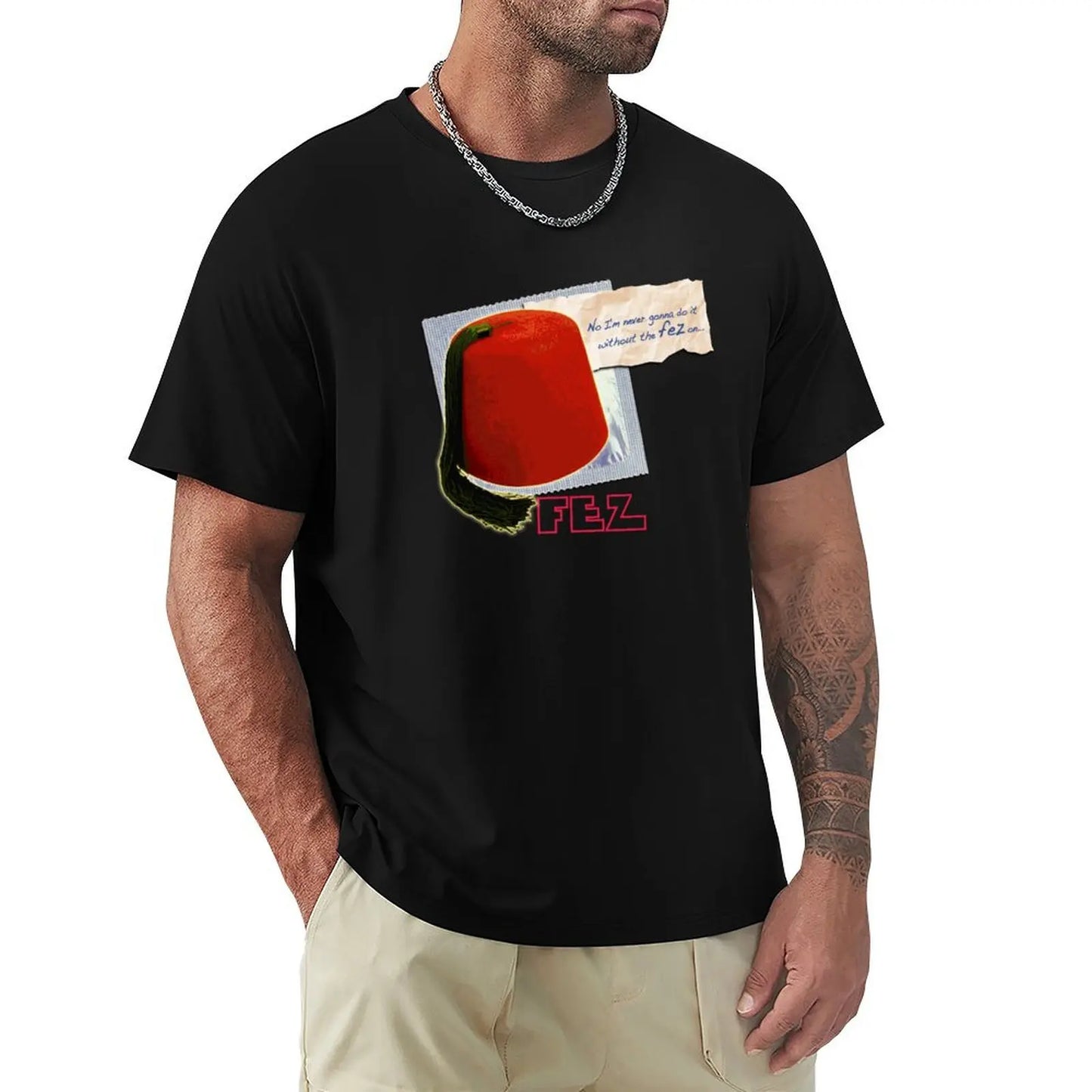 FEZ T-Shirt shirts graphic tee man t shirt graphic t shirt vintage mens t shirts pack