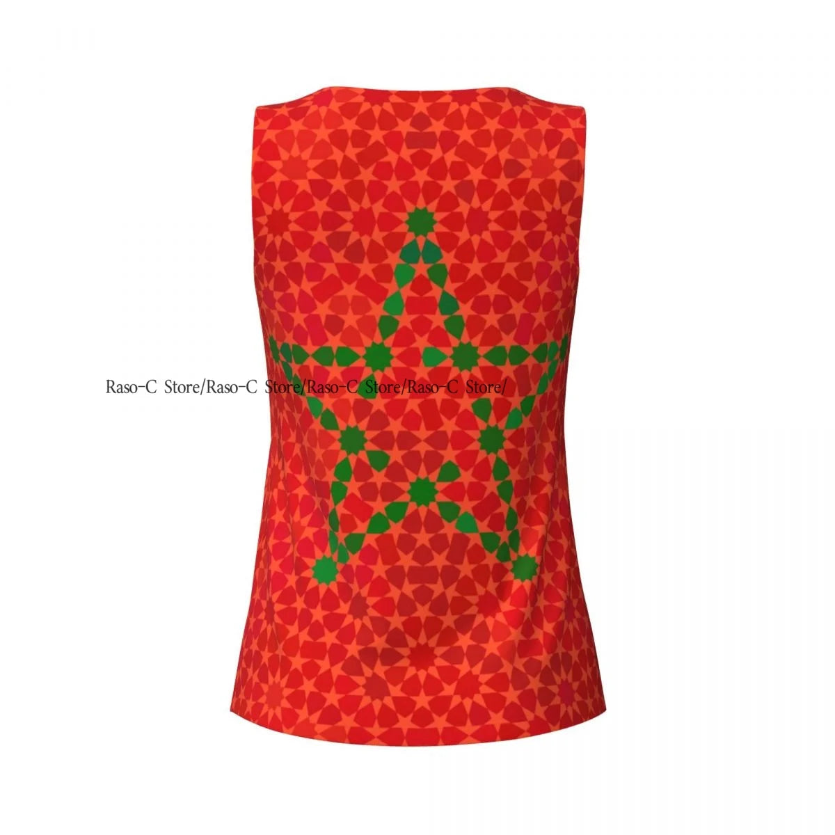 Women Casual Sport Yoga Vest Morocco Flag With Traditional Moorish Quick Dry Running T-shirt Workout Gym Sleeveles Tank Top
