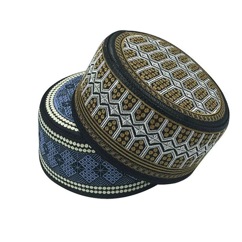 Islamic Men Clothing Kufi Muslim Man Hat Saudi Jewish Cap Free Shipping Kamis Homme Musulman Turkey Prayer Hats Arab Turban
