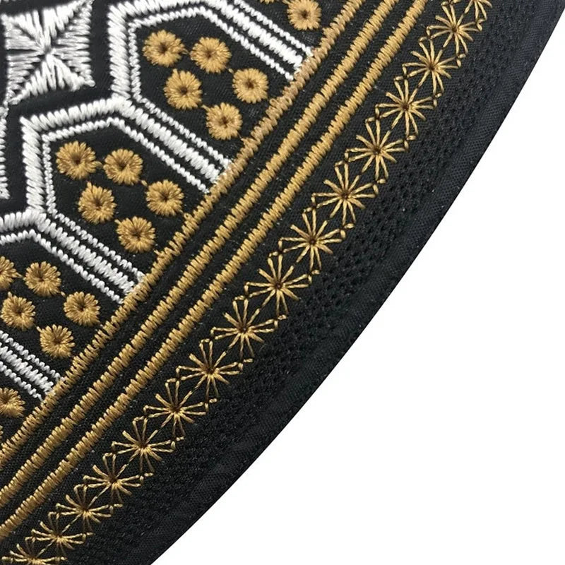 Islamic Men Clothing Kufi Muslim Man Hat Saudi Jewish Cap Free Shipping Kamis Homme Musulman Turkey Prayer Hats Arab Turban