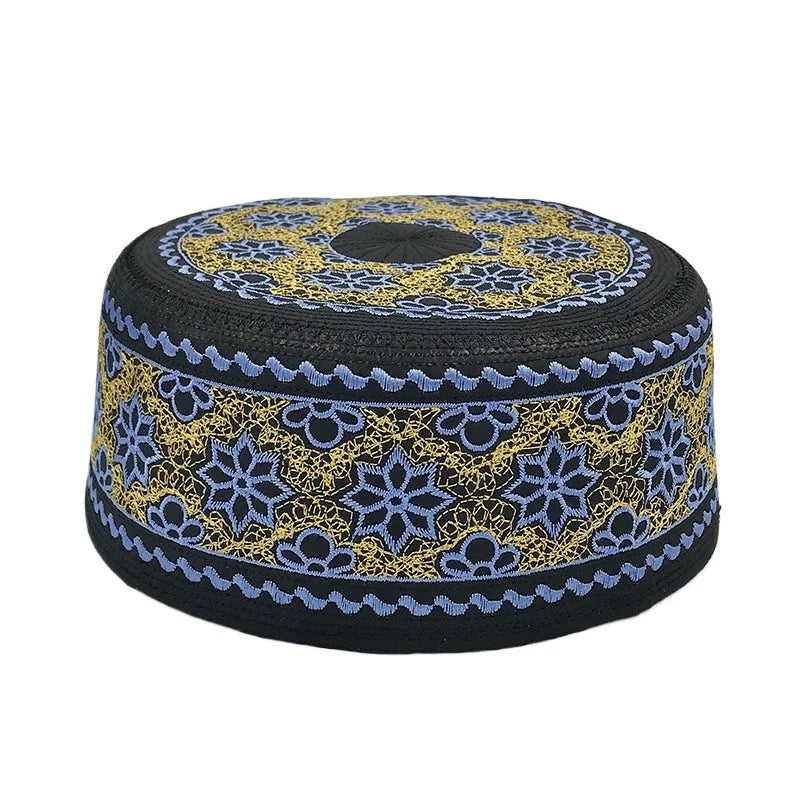 Islamic Men Clothing Kufi Muslim Man Hat Saudi Jewish Cap Free Shipping Kamis Homme Musulman Turkey Prayer Hats Arab Turban