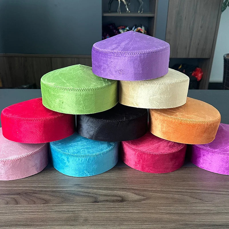 Freeshipping Muslim Caps For Men Women Colthing Cotton Hat Turkey Kufi Islamic Kippah Hijab Jewish Turban Autumn Winter 03433