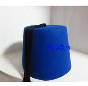 Turkish Hat Ottoman Felt Cap Men Fez 11CM Height Turkey Tradition Ethnic Black Vintage