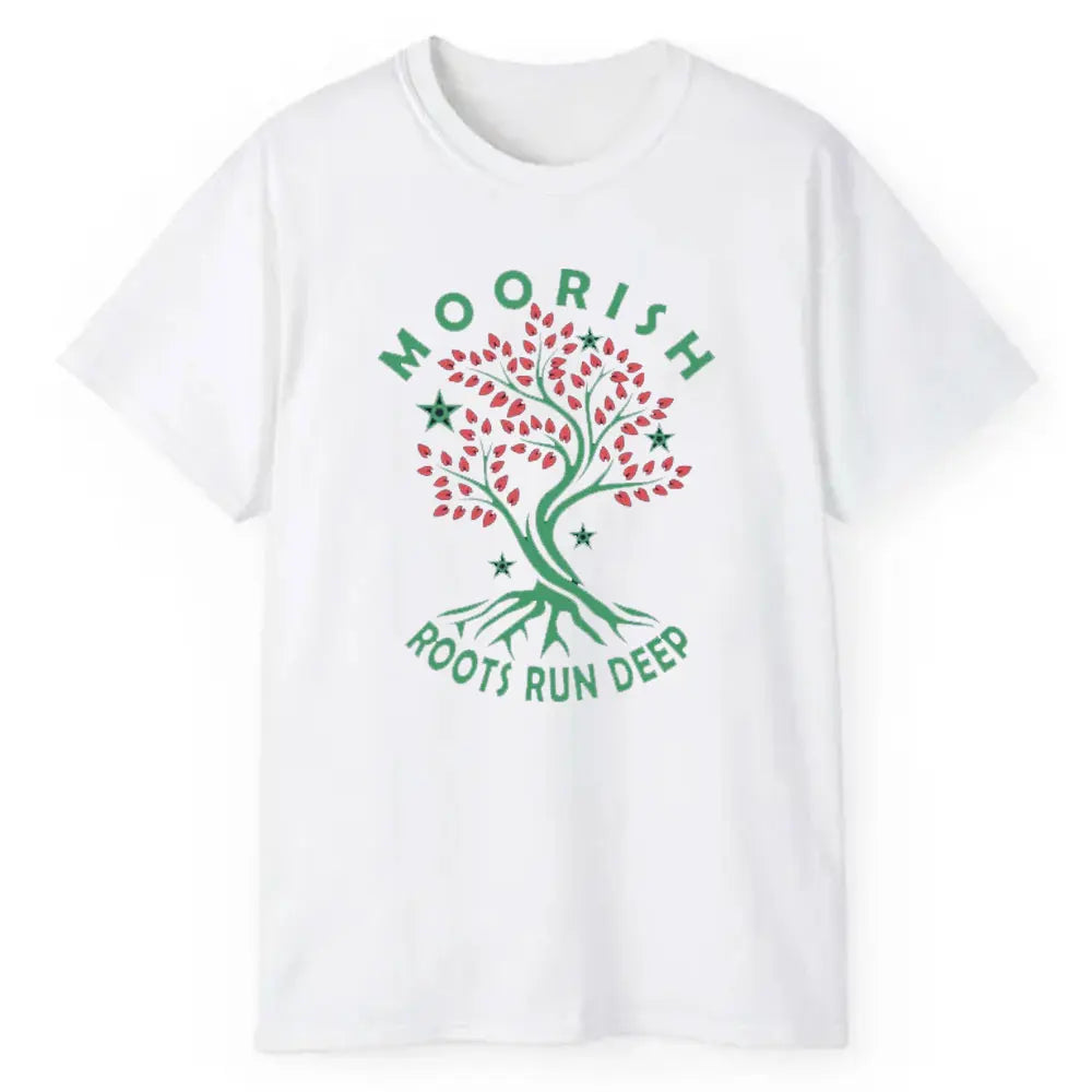 Moorish Roots Run Deep Moors Black History Moorish American Men's Classic Graphic T Shirts Tee Summer Cotton Tee Tops 2025 Shirt