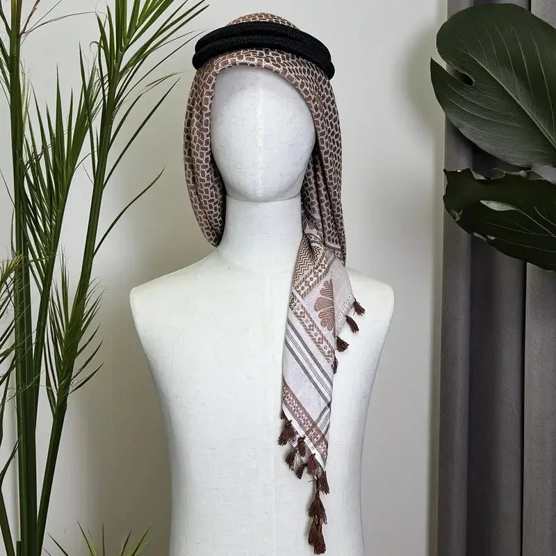 Muslim Caps For Men Scarf Headscarf Freeshipping Islamic Kerchief Hijab Saudi Arabia Jewish Turban Headwraps Pakistan 05409