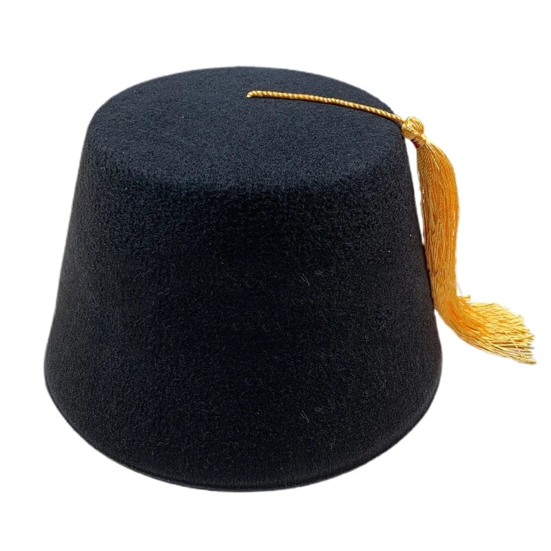 Tarboosh Red Turkish Fez Hat for Men Adult Universal Moroccan Ottoman Fez Hat